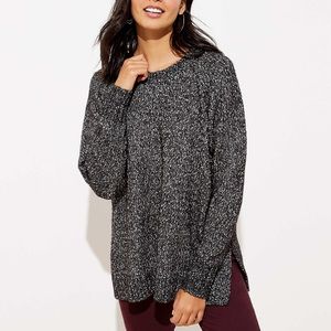 Loft Marled Poncho Sweater